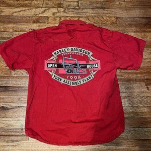 1998 Harley Davidson York PA assembly plant button-down